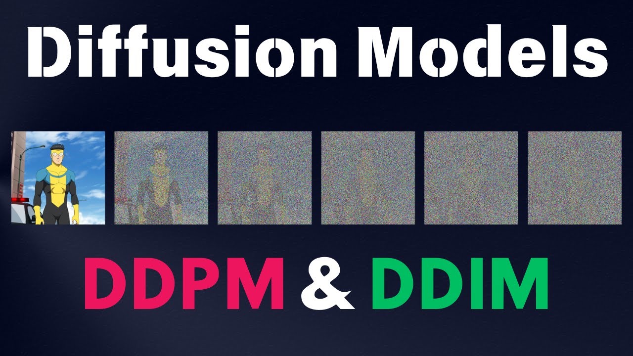 Diffusion Models (DDPM & DDIM) - Easily explained!