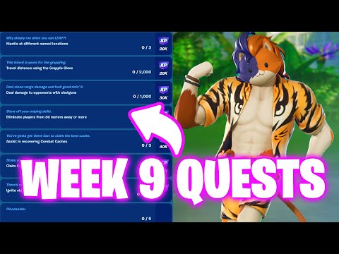 How To Complete Week 9 Quests in Fortnite - All Week 9 Challenges Fortnite Chapter 4 Season 3