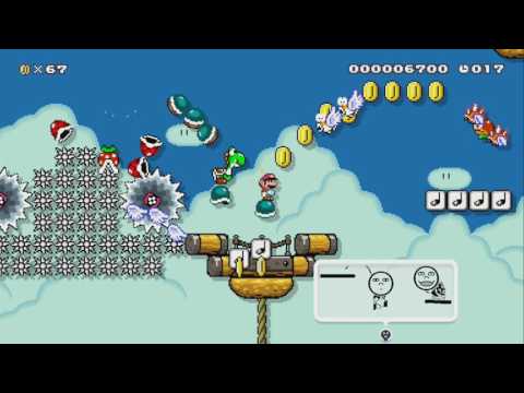 AutoMario | Mario goes Skating!! by Lenox ~SUPER MARIO MAKER~ NO COMMENTARY 1AP