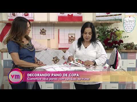 Customize panos de copa com a artesã Deize Costa - Vida Melhor - 07/12/18