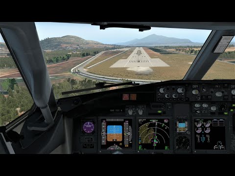 Crosswind Landing into Samos, Greece | LGSM | X-Plane 11