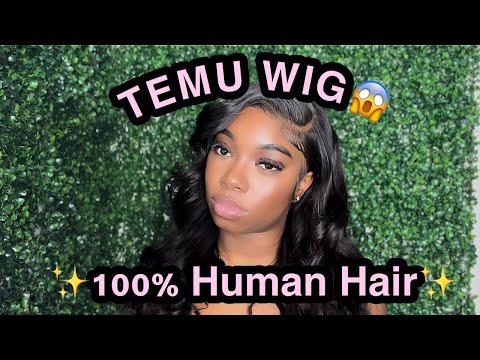TEMU HAS 100% HUMAN HAIR WIGS?😱 Temu Human Hair Wig...