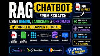 Build a RAG Chatbot from Scratch using Gemini, LangChain & ChromaDB | Complete Beginner Tutorial