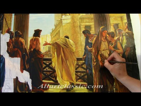 Religious Painting Ecce Homo (Behold the Man) by Antonio Ciseri