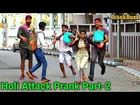 (Part-2) Holi Atta¢k Prank on Girls ?? Prank Gone Wrong | Holi Special Prank 2020 by PrankBuzz
