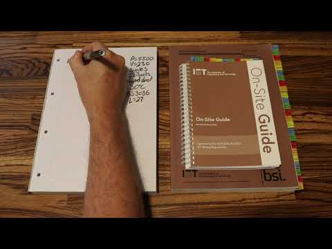 Cable calculation. Calculating the live cable size only using the On Site Guide.