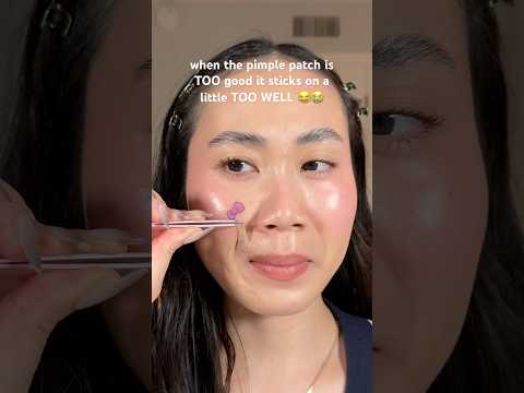 I wore this pimple patch for OVER 12 HOURS…maybe that’s why 🙂‍↕️ #pimplepatch #acneproneskin