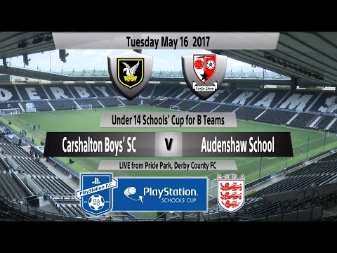 Full Match   U14 Schools Cup for B Teams   Carshalton Boys SC v Audenshaw School