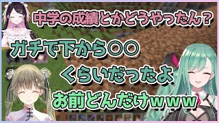 衝撃的すぎる学生時代の成績について話す八雲べにと花芽なずな意外とまともな英リサ【切り抜き/八雲べに/一ノ瀬うるは/英リサ/花芽なずな】