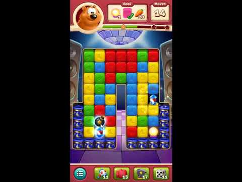 Toon Blast Level 408 - NO BOOSTERS 🐻🐺🐱