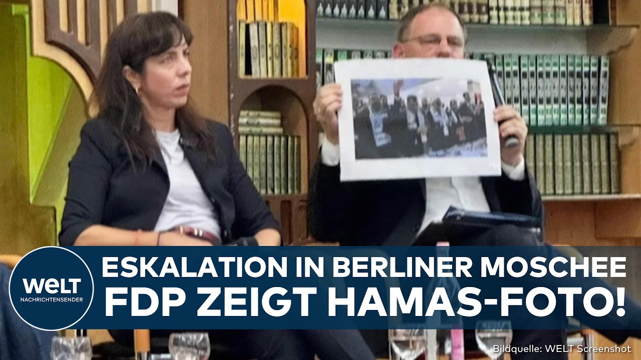 BERLIN: Eskalation bei Moschee!-Besuch! FDP zeigt Hamas-Foto! Eklat beim Wahlkampf