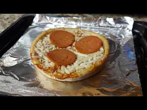 Cooking a School Lunch Pepperoni Pizza Pie