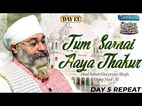 Tum Sarnai Aaya Thakur | AmritvelaChaliya 2025 | Day13 | Bhai Saheb Bhai Gurpreet Singh Rinku Veerji