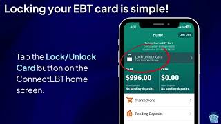 New EBT Card Lock Feature is Available Through ConnectEBT
