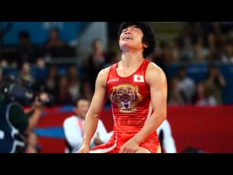 Hitomi Obara Japan Wins Gold Medal Women's 48 kilogram Wrestling in London Olympics