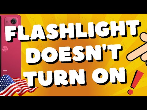 What to do if the flashlight doesn't turn on when you shake Moto G54 5G, G84, G73, G53, and Edge 40