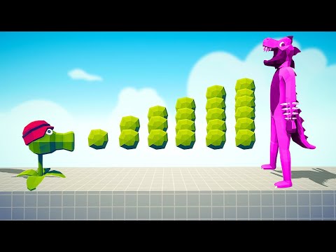 PEA SHOOTER ARMY vs EVERY GOD - Totally Accurate Battle Simulator TABS