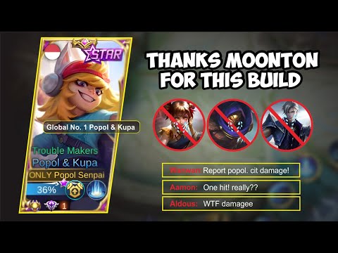 THANKS MOONTON FOR THIS BUILD ONE HIT IS REAL 😱🔥BEST BUILD POPOL KUPA 2023 | TURORIAL POPOL KUPA