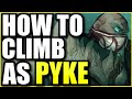 THE RANK 1 PYKE ONE SHOWS THE SECRET TO CLIMBING AS PYKE MID IN SEASON 10 (COACHING)
