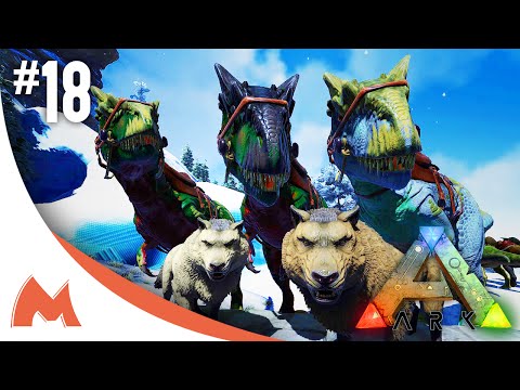 ARK: Survival Evolved - ALLOSAURUS & DIREWOLF TAMING, BREEDING & IMPRINTING! (S2E18)