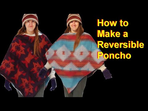 DIY Clothes - Easy Reversible Poncho