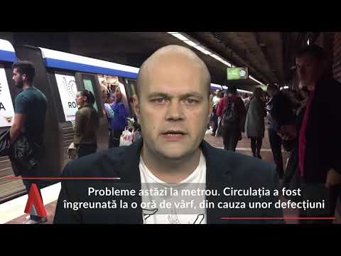 Stiri Mediafax 05 Noiembrie - Probleme astăzi la metrou