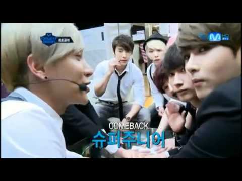 120705 M!Countdown Super Junior - Back Stage
