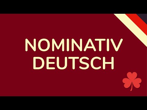 NOMINATIV DEUTSCH - schnell & einfach erklärt (animiert) 🇩🇪