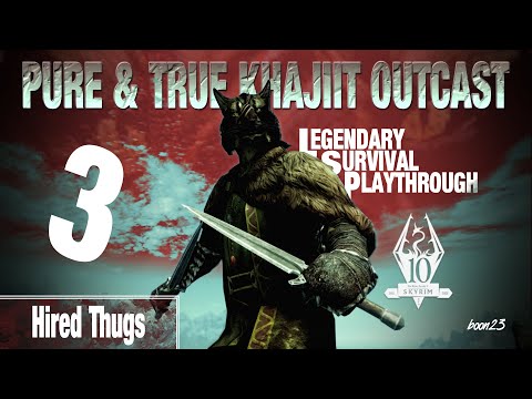 Pure & True Khajiit Outcast Build (3) Hired Thugs - Skyrim AE Legendary Survival