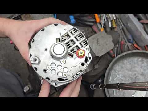 Delco Remy 10SI, 12SI Alternator A/C One wire 12V regulator conversion kit tutorial