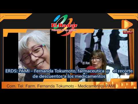 PAMI: Recorte de descuentos en medicamentos. Fernanda Tokumoto, farmacéutica