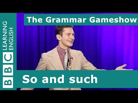 So and Such: BBC Grammar Gameshow 14
