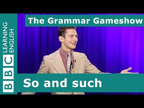 So and Such.文法ゲームショウ 第14話 (So and Such: The Grammar Gameshow Episode 14)