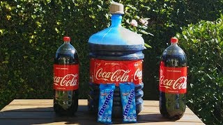 Experimento: Garrafão de  Coca-Cola com Mentos!
