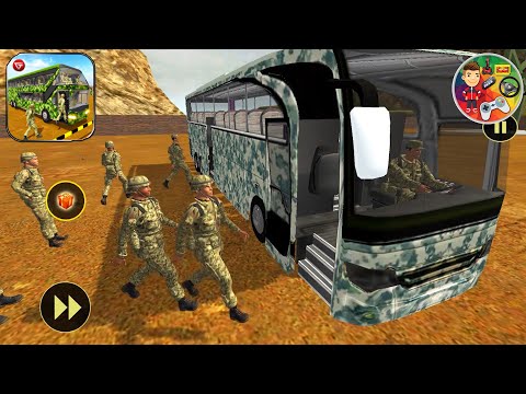 Army Bus Driver Us Soldier Truck  Sımulator |  Color Games | Direksiyonlu Askeri Otobüs Simulasyonu