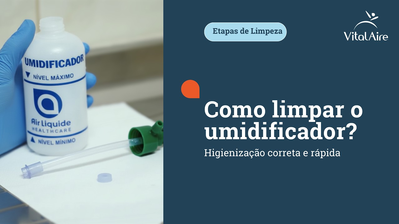 Como higienizar o Copo Umidificador de Oxigênio