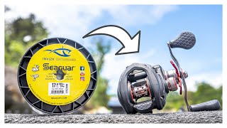 Spooling Fishing Line On A Baitcasting Reel (THE BEST WAY)