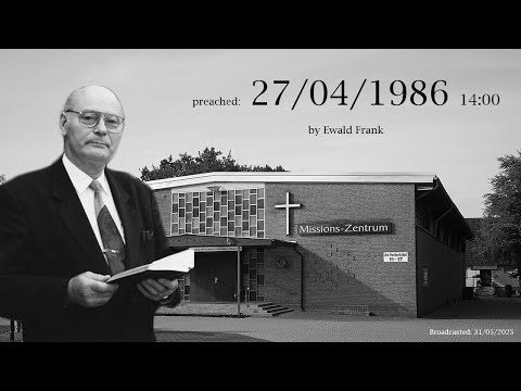Zurich 27-04-1986 14:00 Br Ewald Frank (EN)