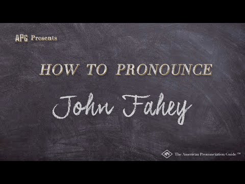 How to Pronounce John Fahey (Real Life Examples!)
