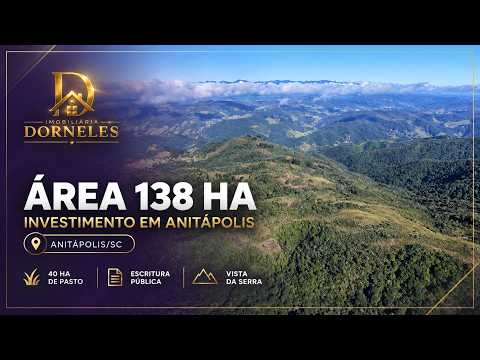 Área 138 hectares em Anitápolis, 15 km do centro da cidade, 100 km de Florianópolis - R$ 6,9 milhões