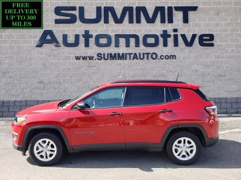 2018 JEEP COMPASS SPORT 6 SPEED MANUAL REDLINE PEARLCOAT WALK AROUND REVIEW 20J200A SOLD! SUMMITAUTO