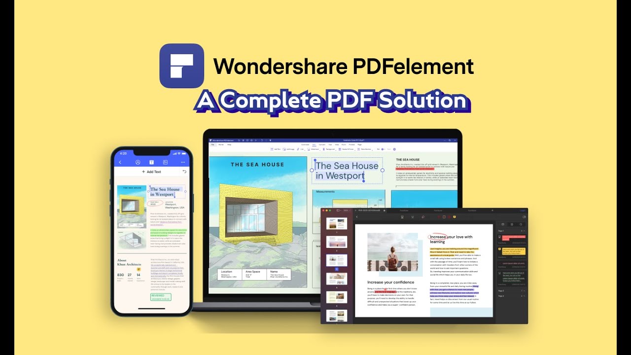 A Complete PDF Solution - Wondershare PDFelement - YouTube