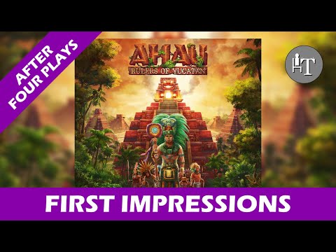 First Impressions of Ahau Rulers of Yucatan - Solo Board Game