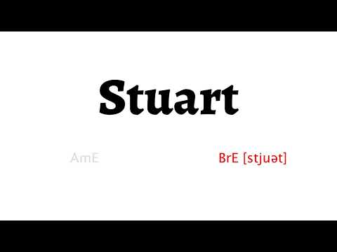 How to Pronounce stuart in American English and British Englishstuart