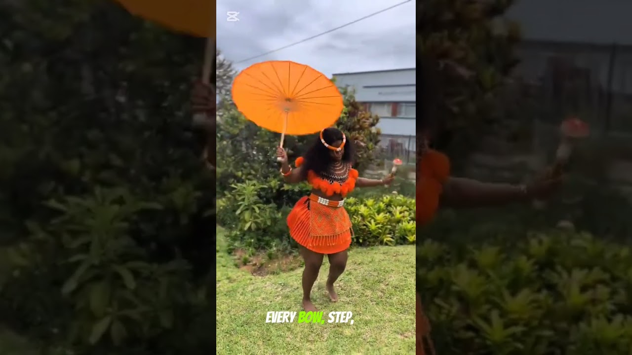 More Than a Dance | Zulu Maiden’s Umbrella Performance#zulu #africanculture #shortsfeed #zuluwomen