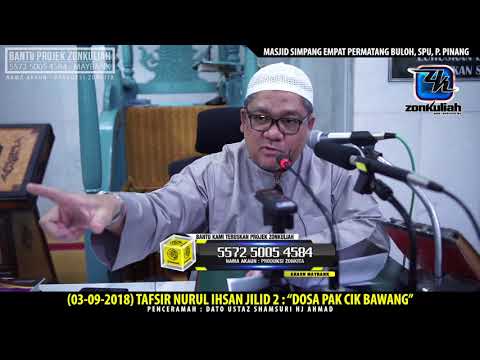 HD | (030918) | TNI2 : "Dosa Zaman Pak Cik Bawang" - Ustaz Shamsuri Hj Ahmad