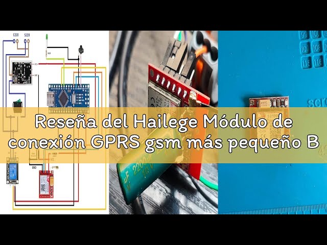 Vídeo relacionado con TECNOULAB 2 uds SIM800L V2.0 5V módulo inalámbrico gsm GPRS Banda cuádruple con Tapa de Cable de Antena