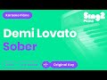 Demi Lovato - Sober (Karaoke Piano)