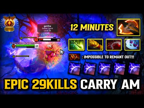 EPIC 29KILLS Hard Carry Anti Mage | 12Mins BF Item Cleave Fast Farm Speed | 100% RAT & KILL BOSS
