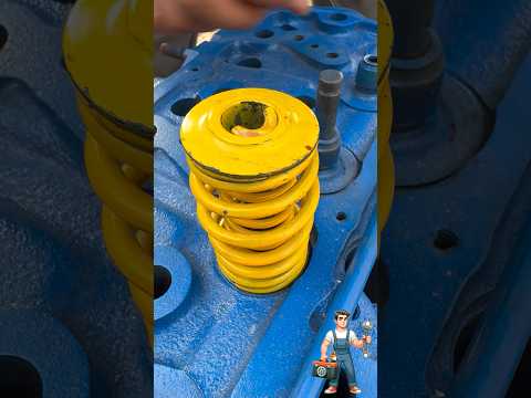 Satisfying Valve Spring Install 💛 #automobile #mechanic #mechanical #engineering #skills #shorts